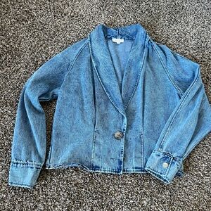 Casual Blue Women's Jean Jacket